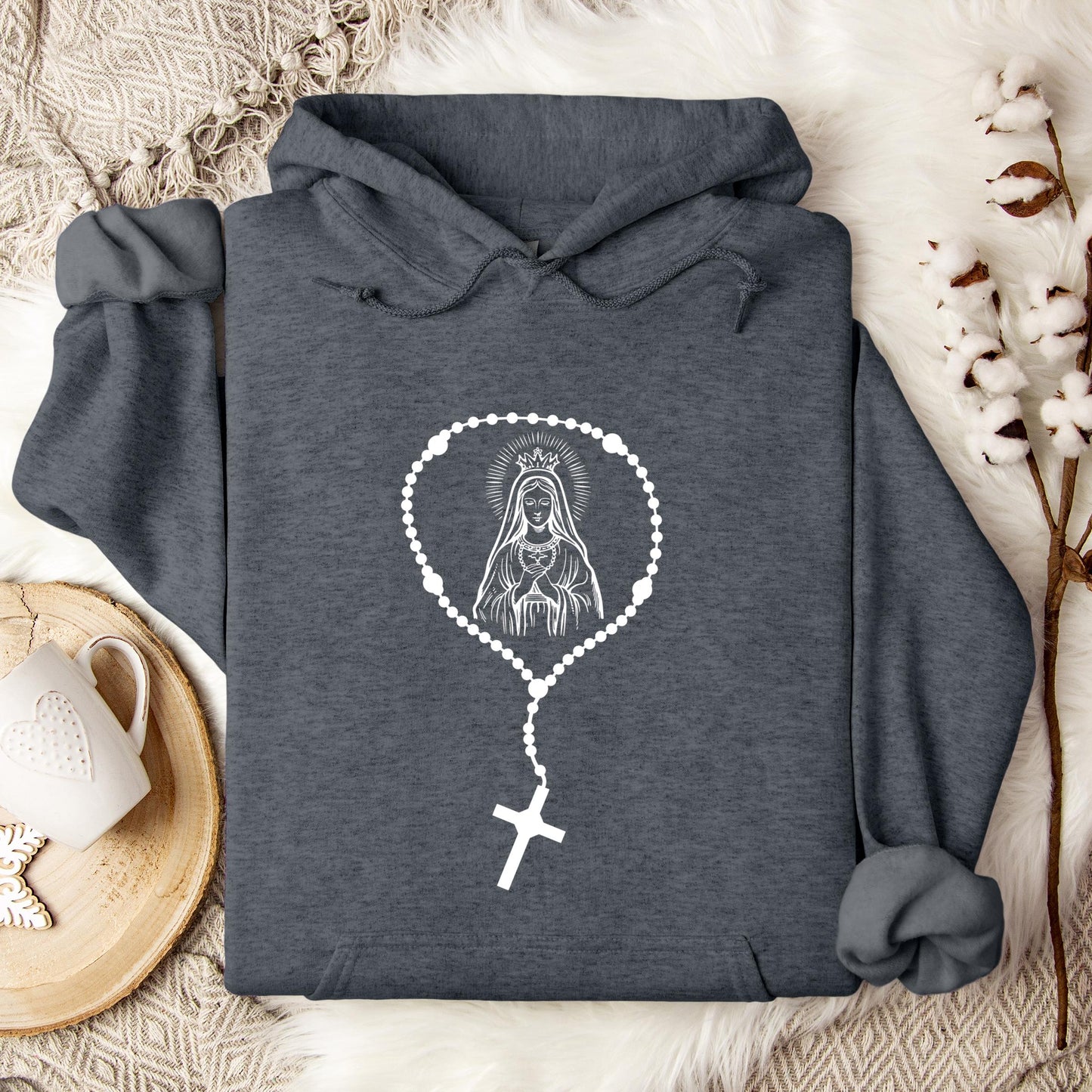 The Holy Virgin Mary 45 Hoodie