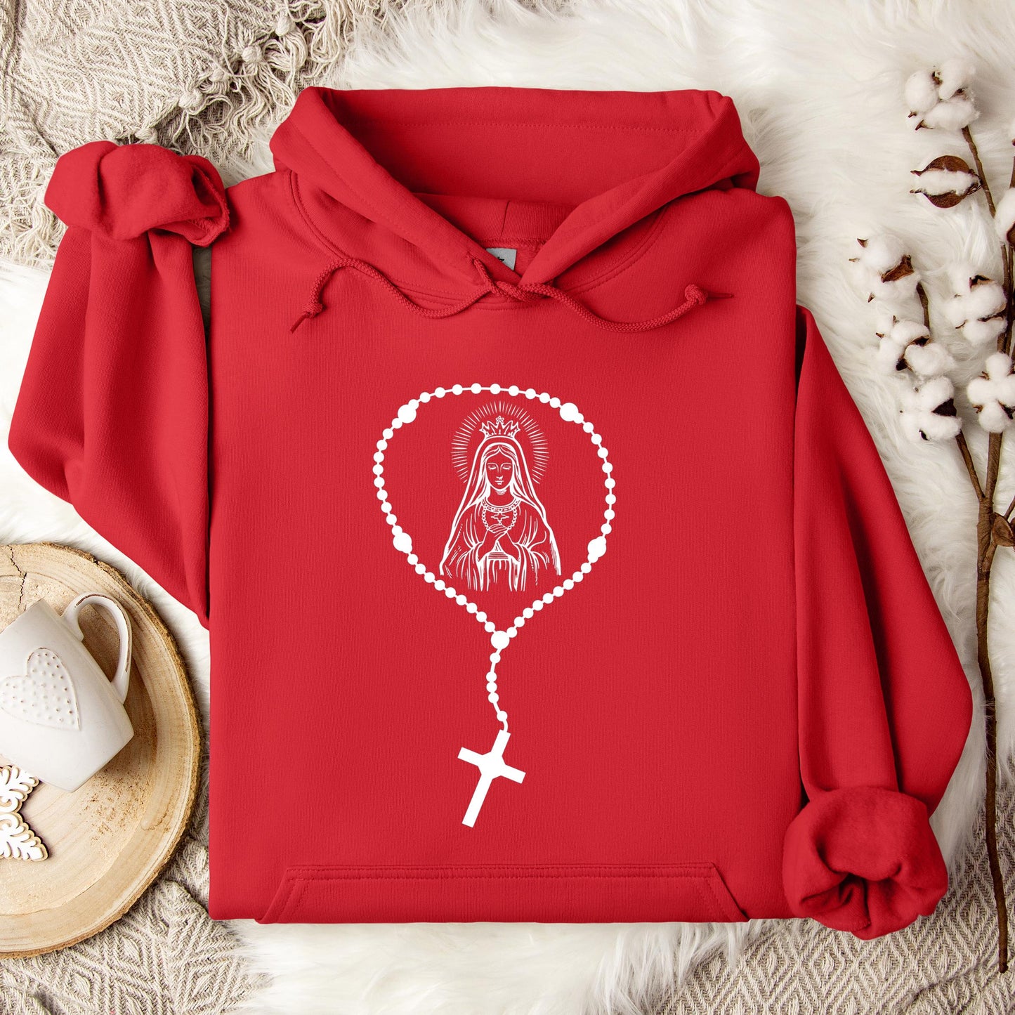 The Holy Virgin Mary 45 Hoodie