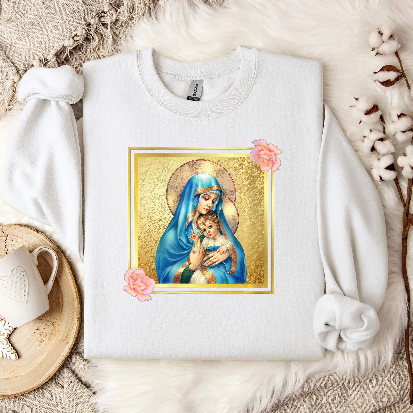 The Holy Virgin Mary 46 Sweatshirt