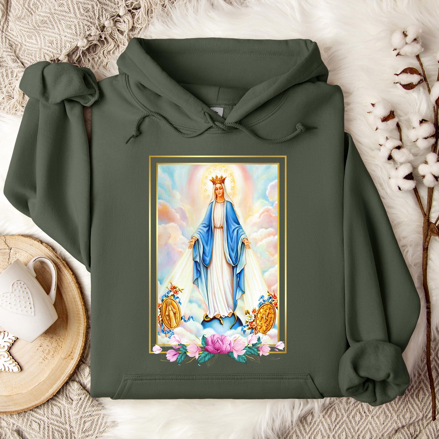 The Holy Virgin Mary 68 Hoodie