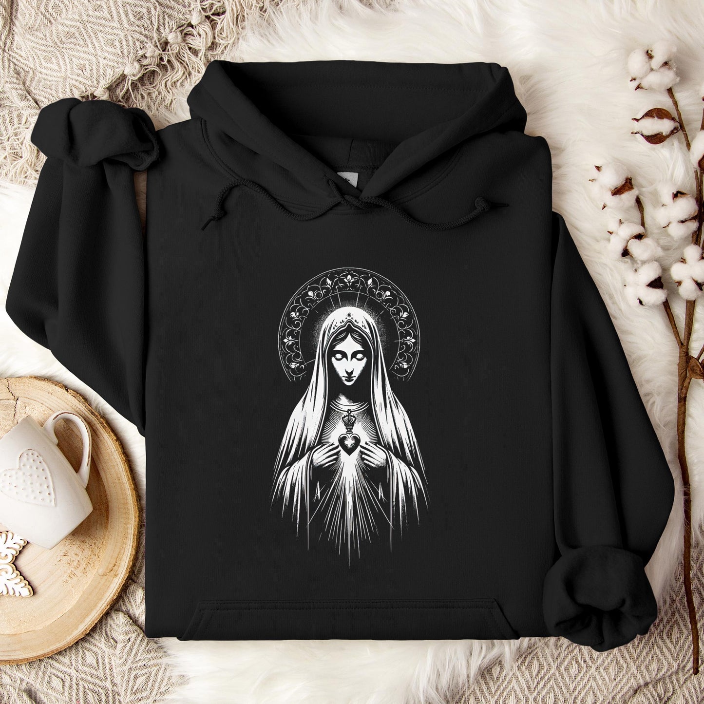 The Holy Virgin Mary 80 Hoodie