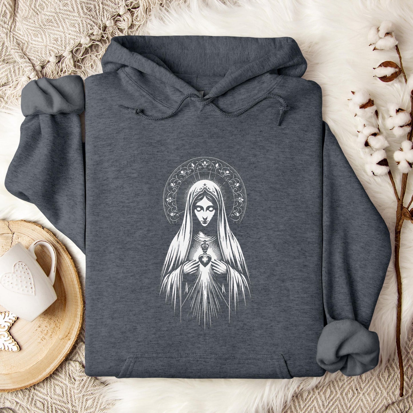 The Holy Virgin Mary 80 Hoodie