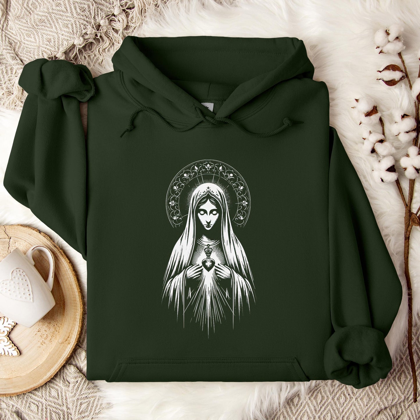 The Holy Virgin Mary 80 Hoodie