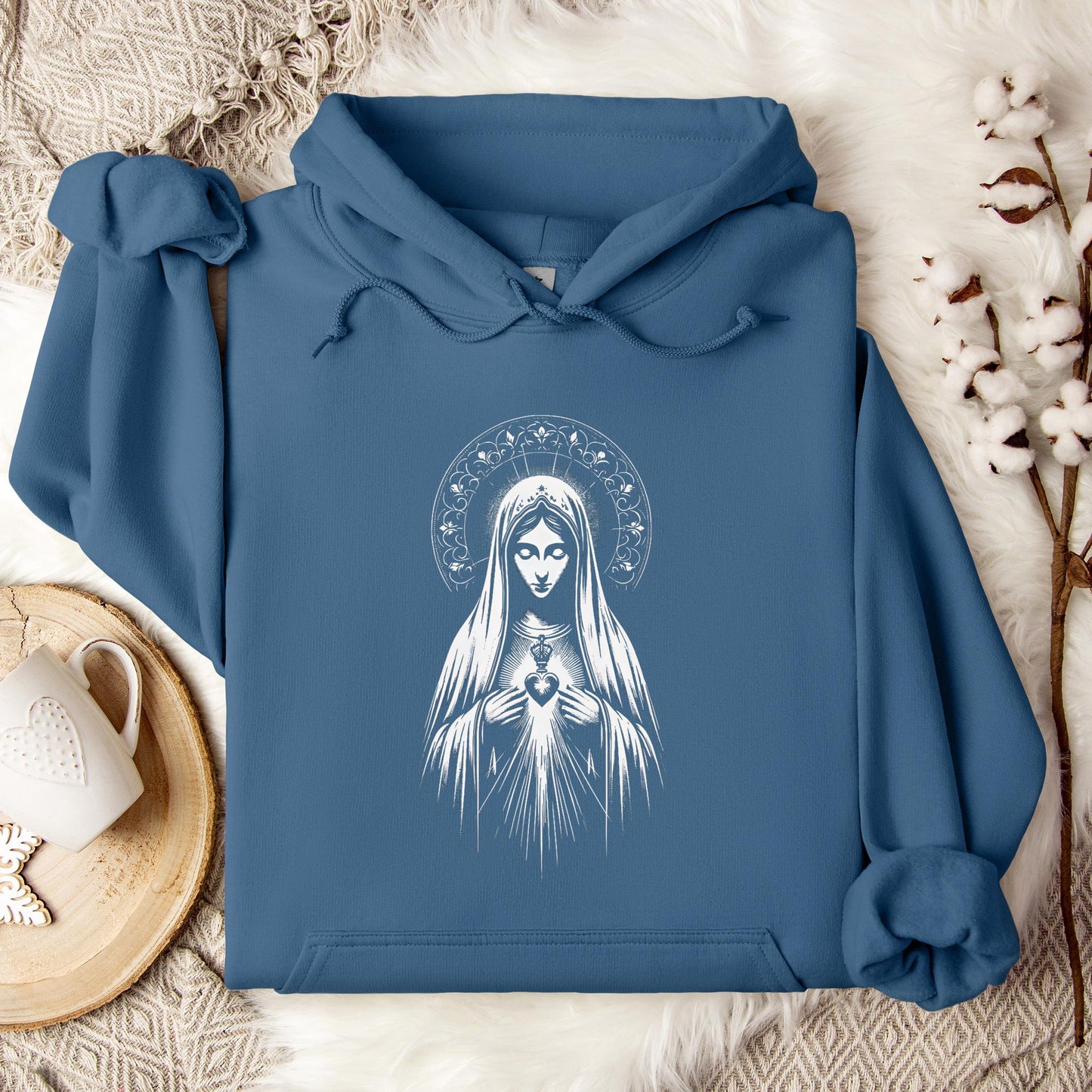 The Holy Virgin Mary 80 Hoodie