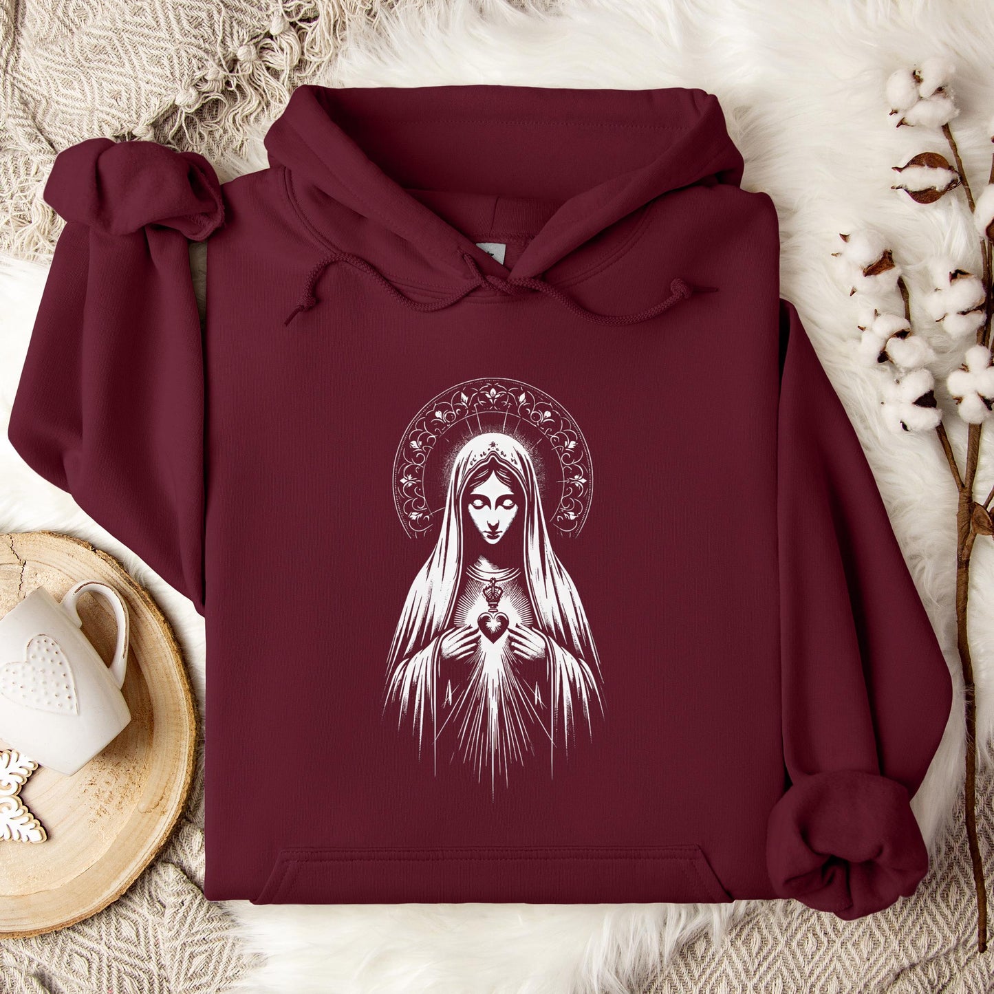 The Holy Virgin Mary 80 Hoodie