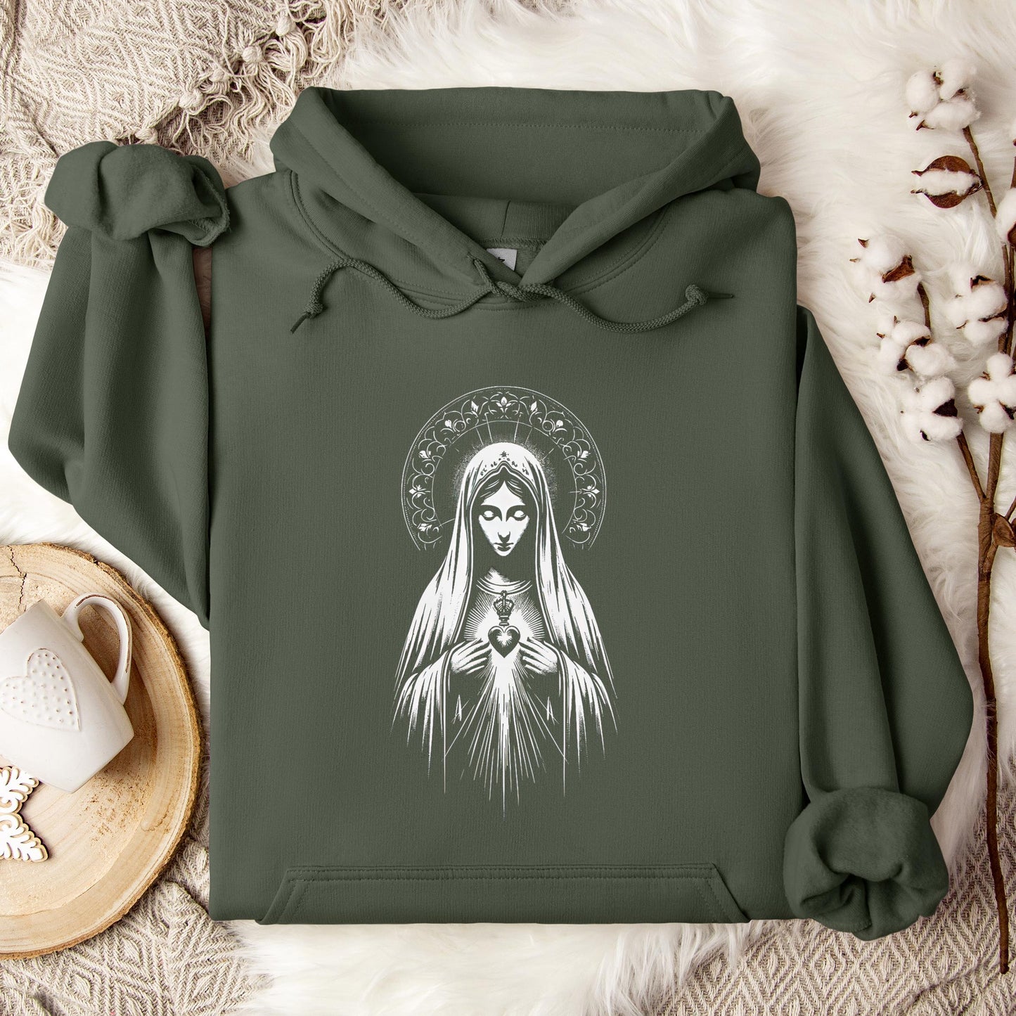 The Holy Virgin Mary 80 Hoodie