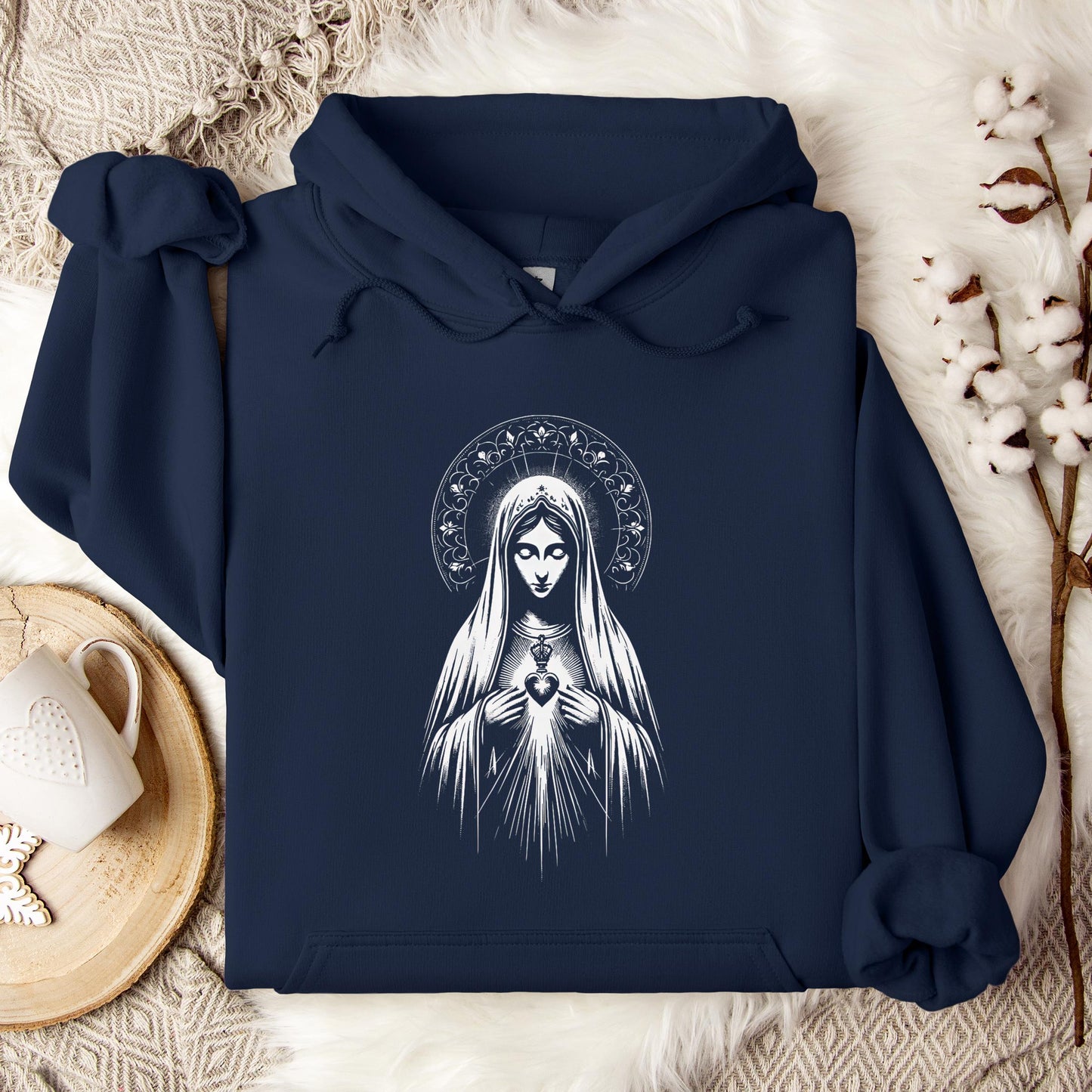 The Holy Virgin Mary 80 Hoodie