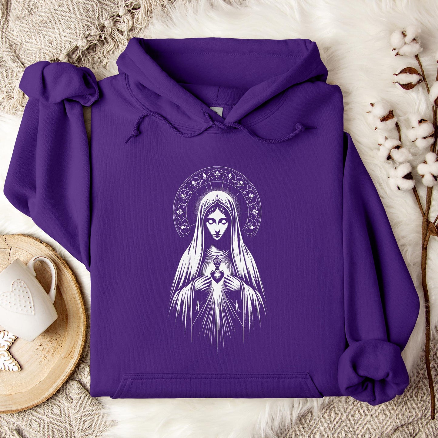 The Holy Virgin Mary 80 Hoodie