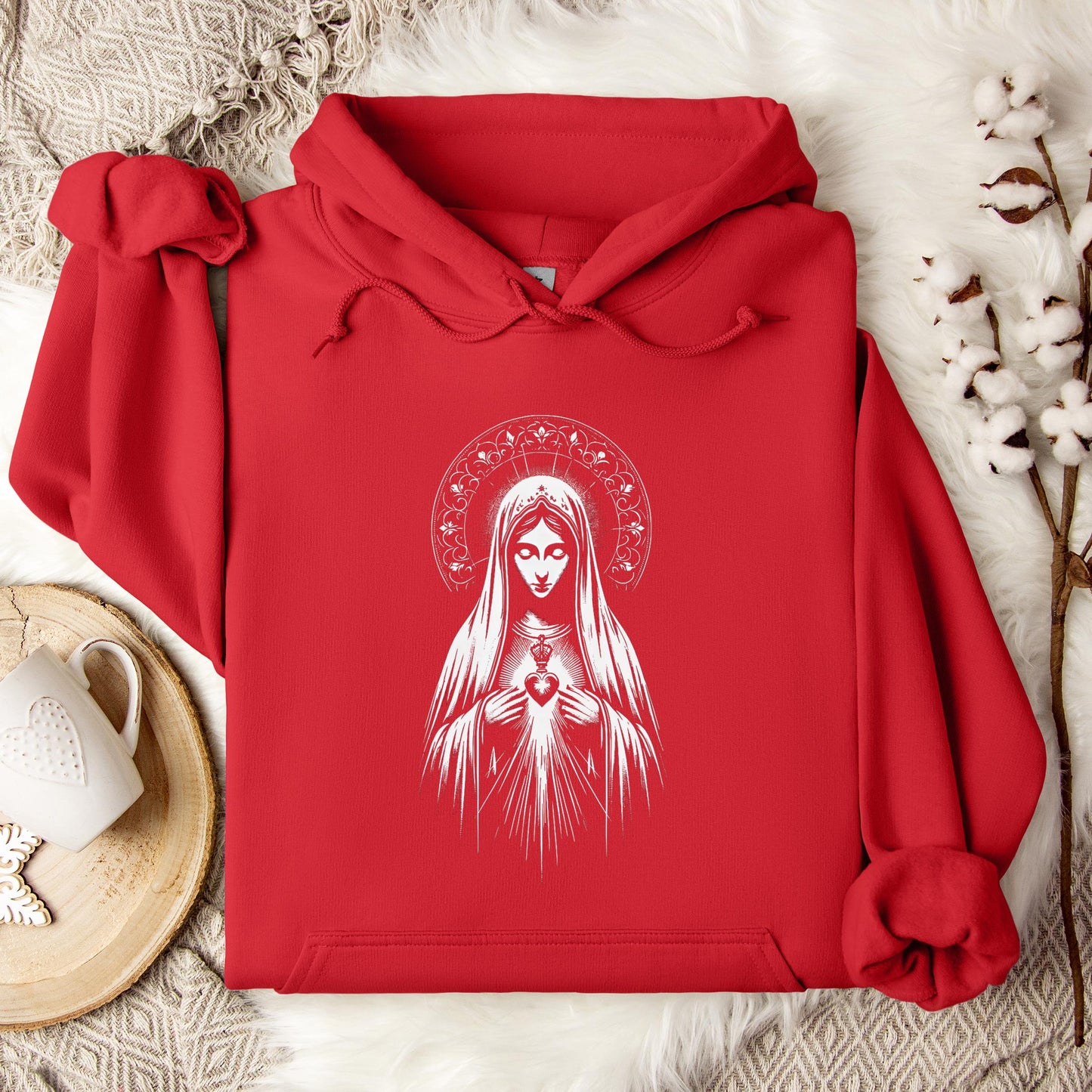 The Holy Virgin Mary 80 Hoodie