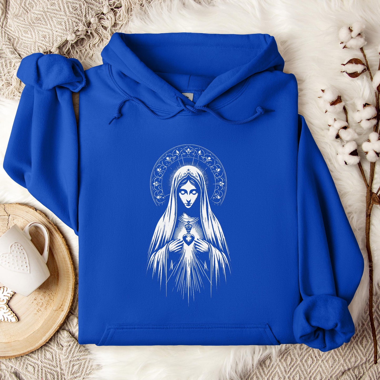 The Holy Virgin Mary 80 Hoodie