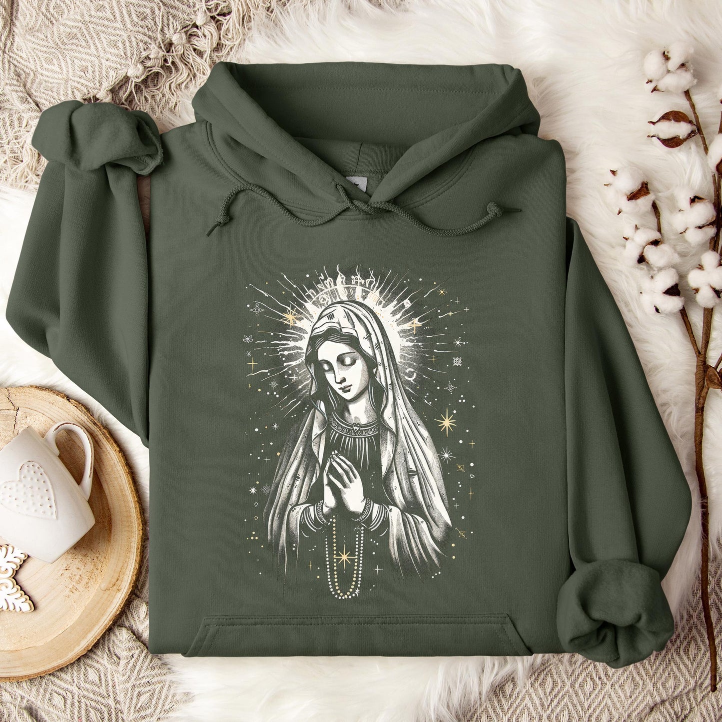 The Holy Virgin Mary 96 Hoodie