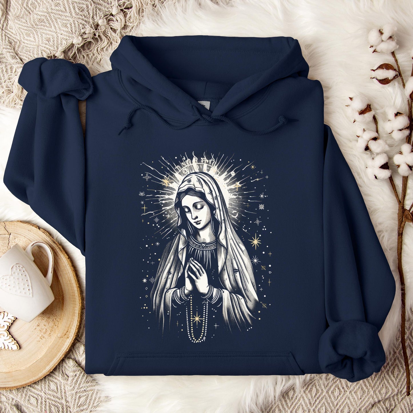 The Holy Virgin Mary 96 Hoodie