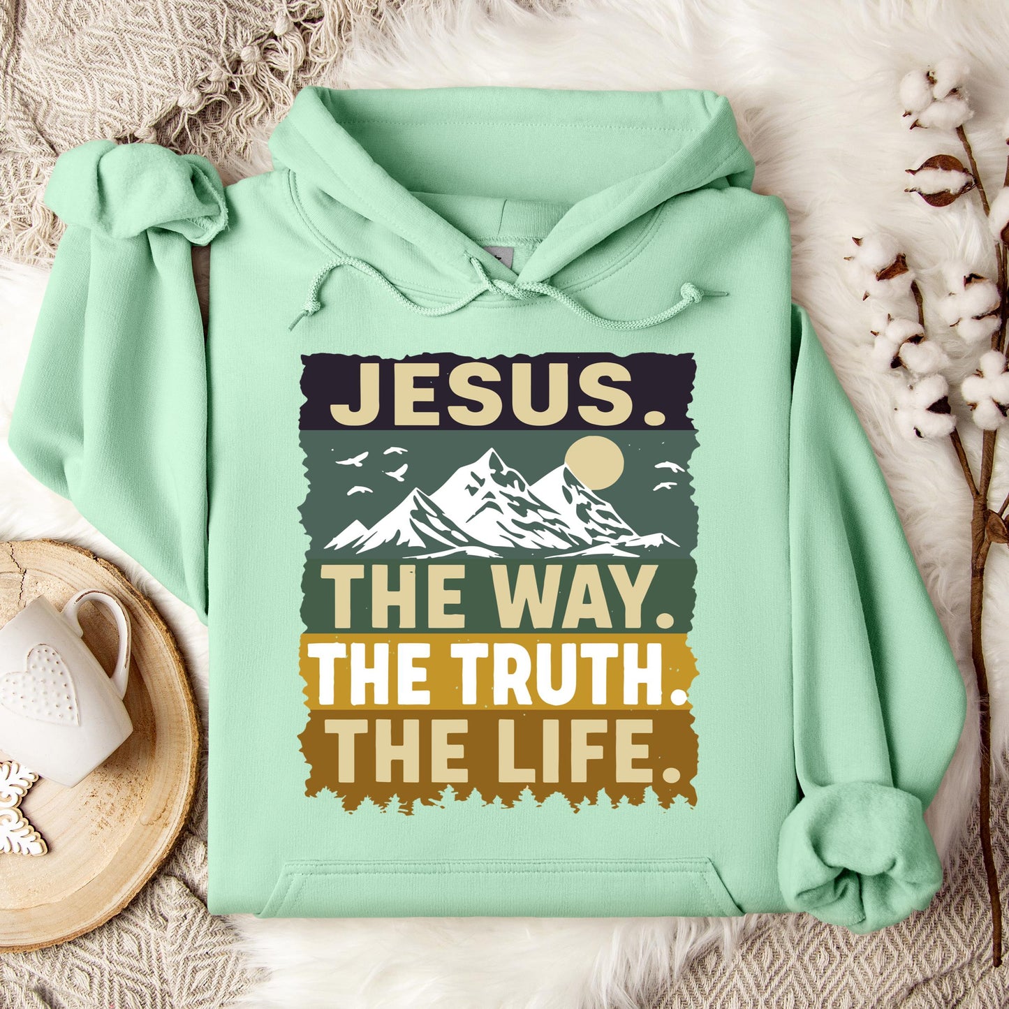 The Way The Truth The Life Jesus 02 Hoodie