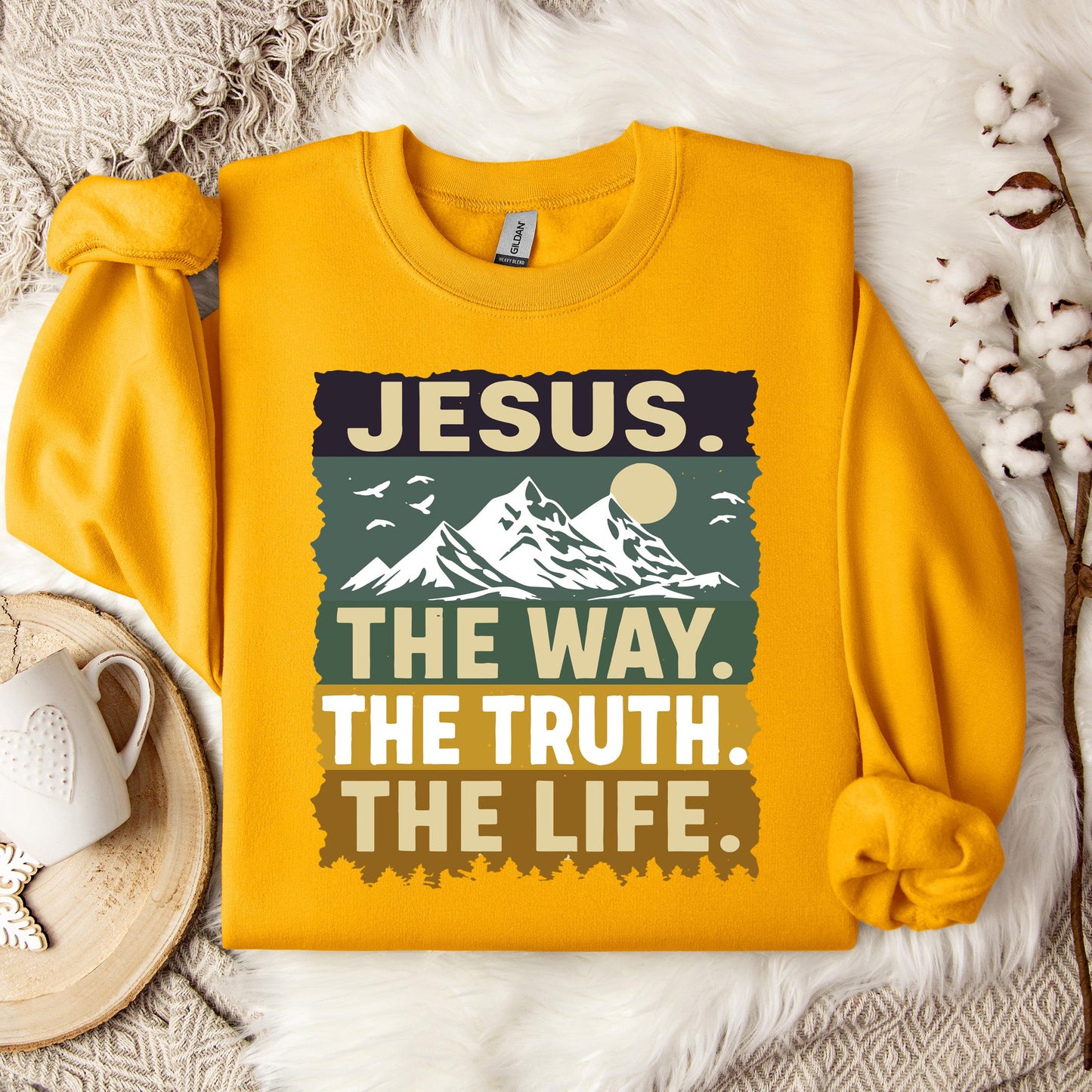 The Way The Truth The Life Jesus 02 Sweatshirt