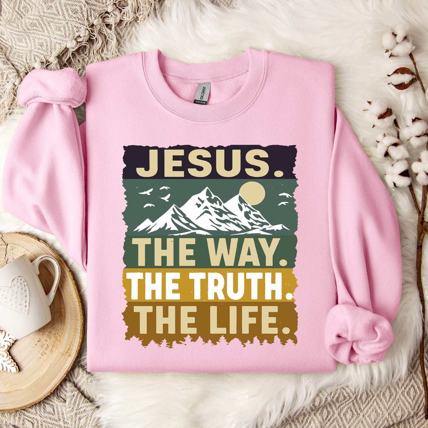 The Way The Truth The Life Jesus 02 Sweatshirt