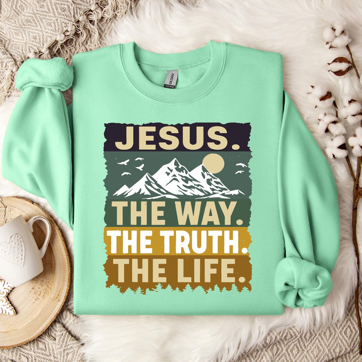 The Way The Truth The Life Jesus 02 Sweatshirt