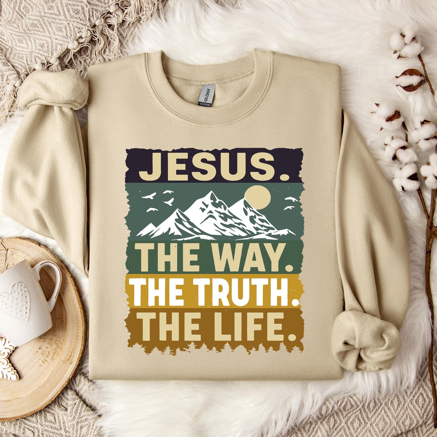 The Way The Truth The Life Jesus 02 Sweatshirt
