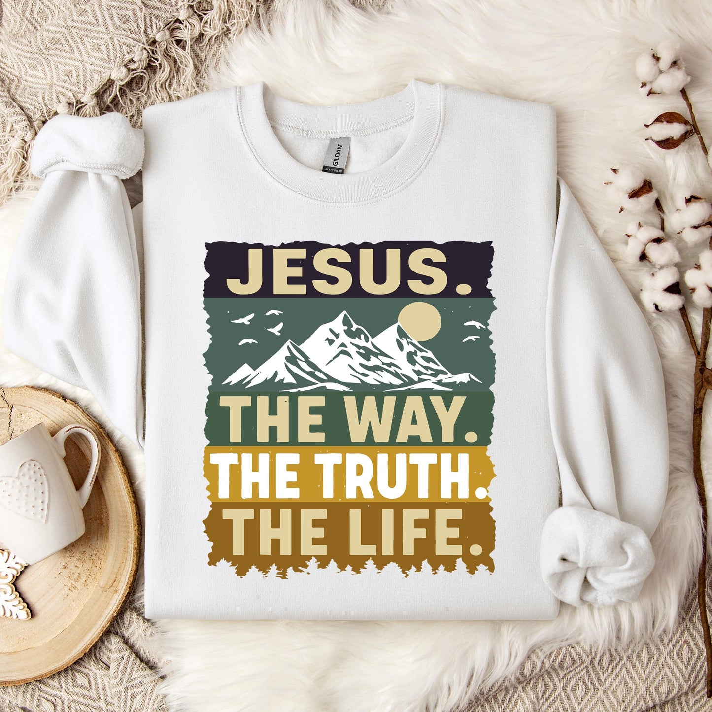 The Way The Truth The Life Jesus 02 Sweatshirt