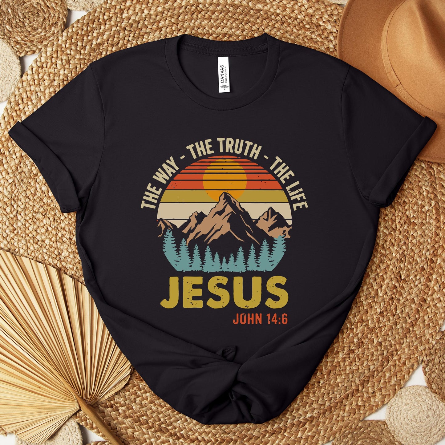 The Way The Truth The Life Jesus John 14.6 Premium T-shirt