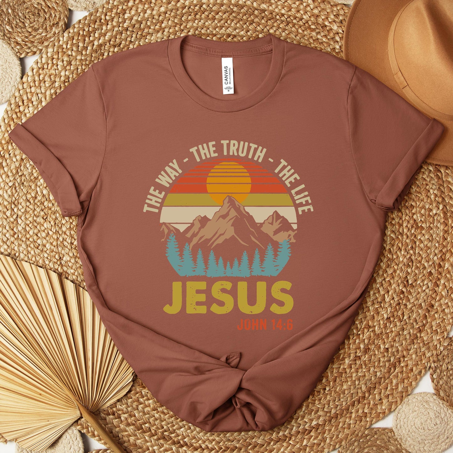The Way The Truth The Life Jesus John 14.6 Premium T-shirt