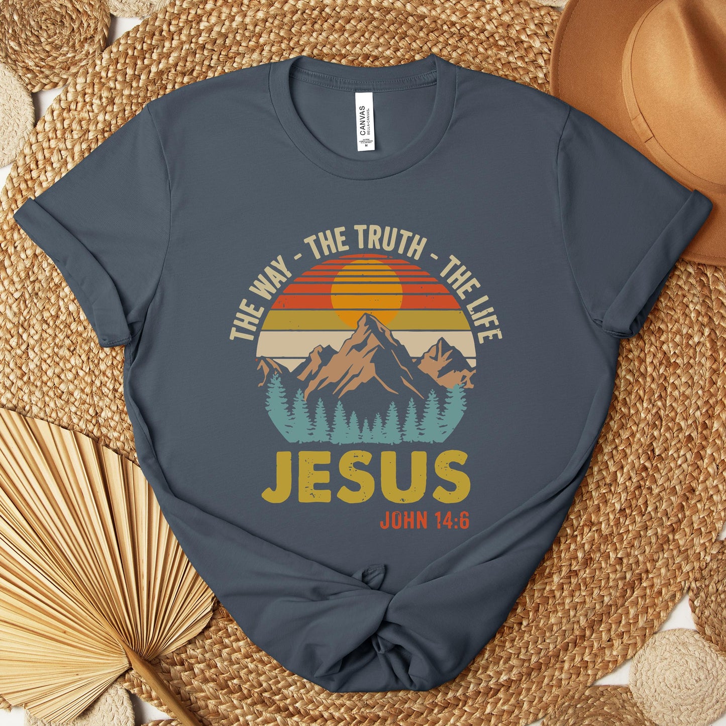 The Way The Truth The Life Jesus John 14.6 Premium T-shirt