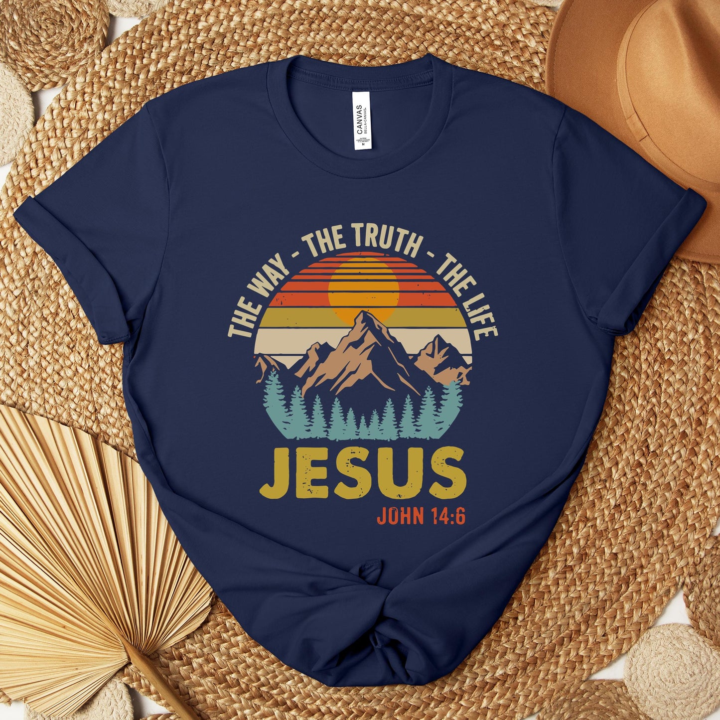 The Way The Truth The Life Jesus John 14.6 Premium T-shirt