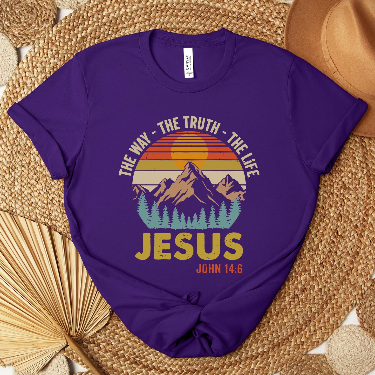 The Way The Truth The Life Jesus John 14.6 Premium T-shirt
