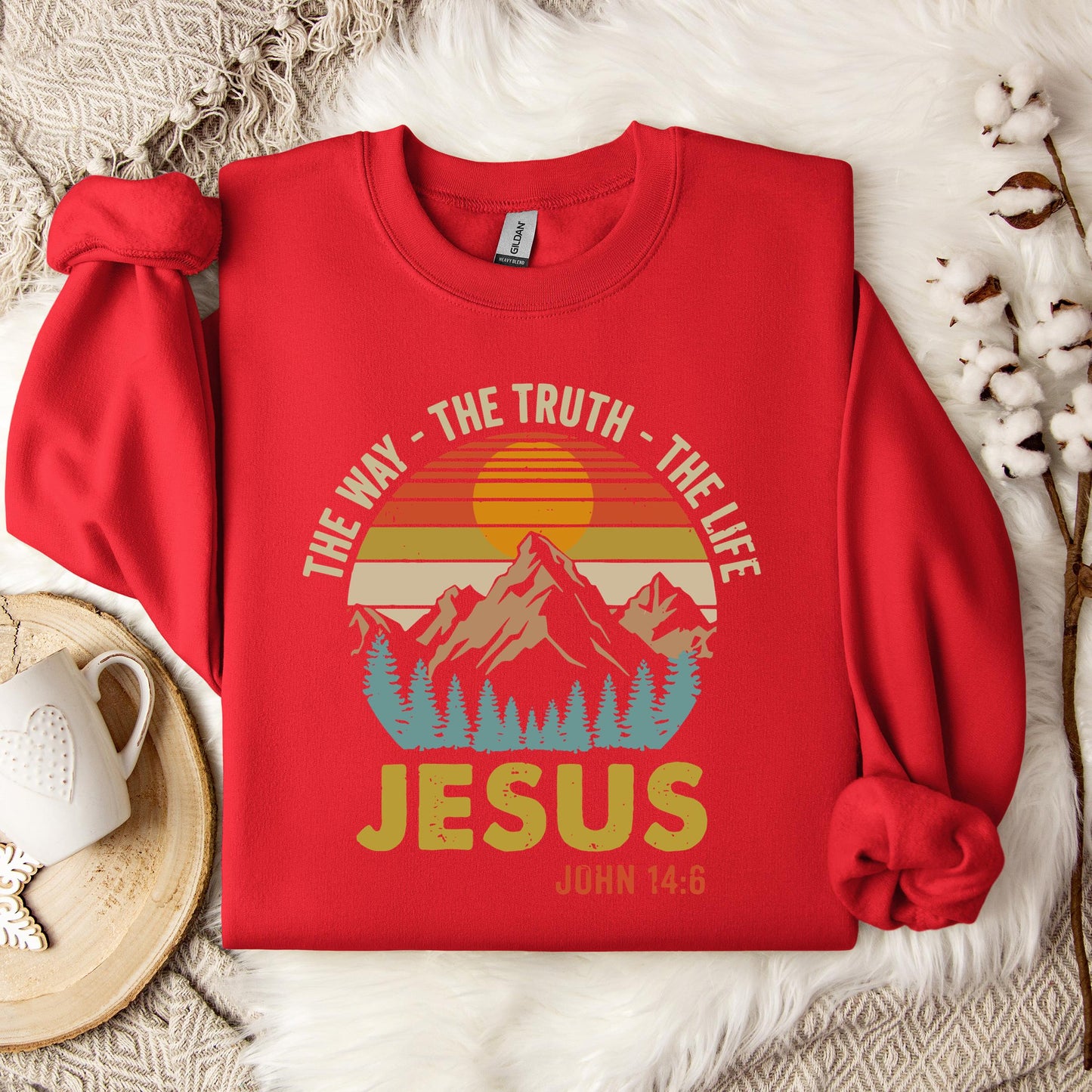 The Way The Truth The Life Jesus John 14.6 Sweatshirt
