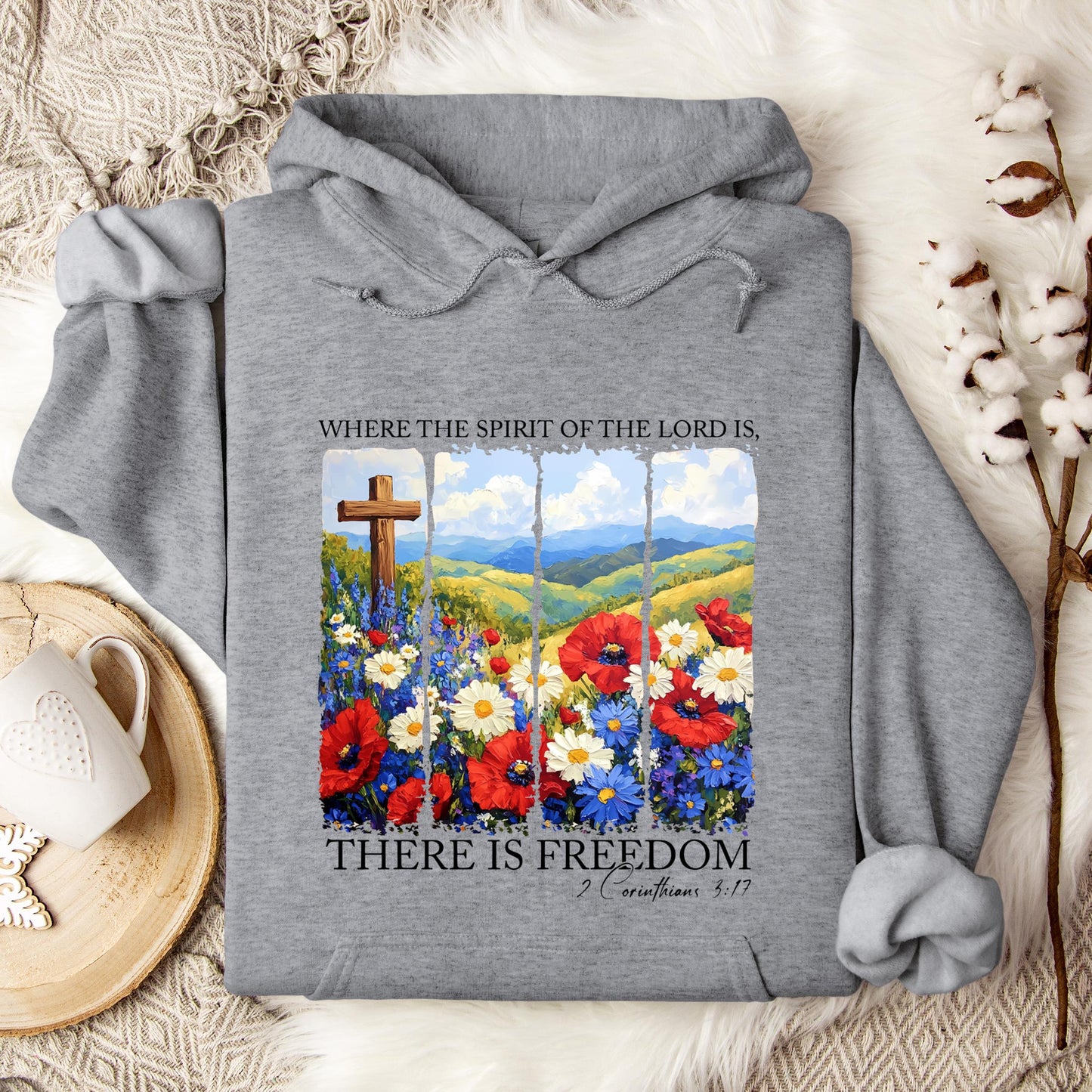 There Is Freedom 2 Corinthians 3.17 Hoodie