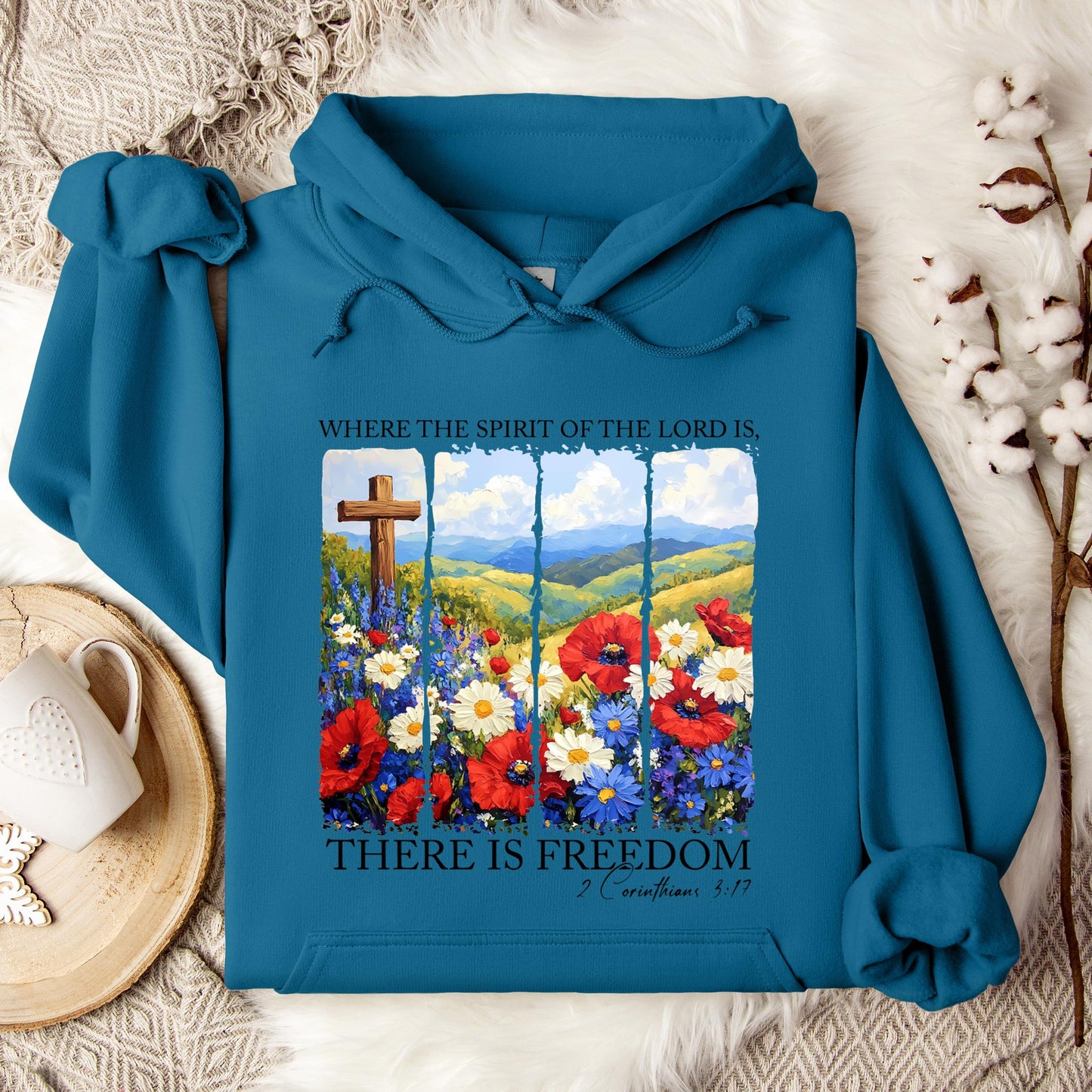 There Is Freedom 2 Corinthians 3.17 Hoodie