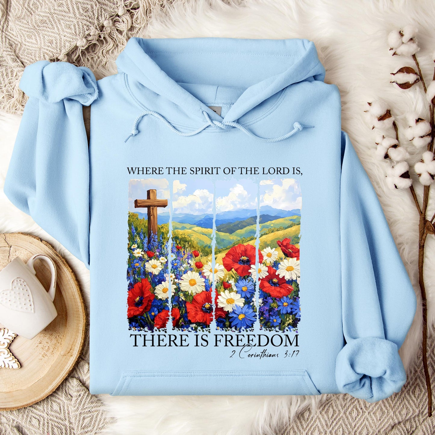 There Is Freedom 2 Corinthians 3.17 Hoodie