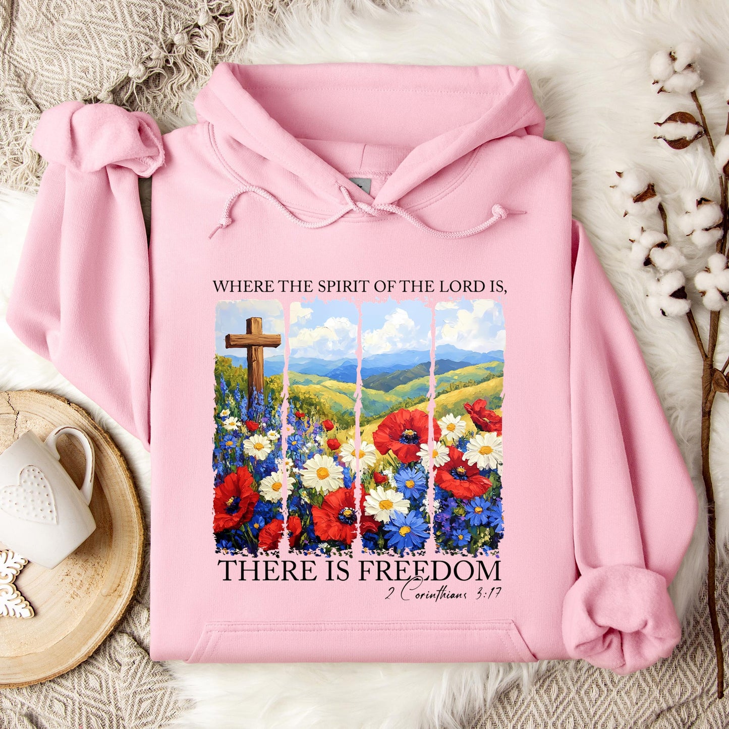 There Is Freedom 2 Corinthians 3.17 Hoodie