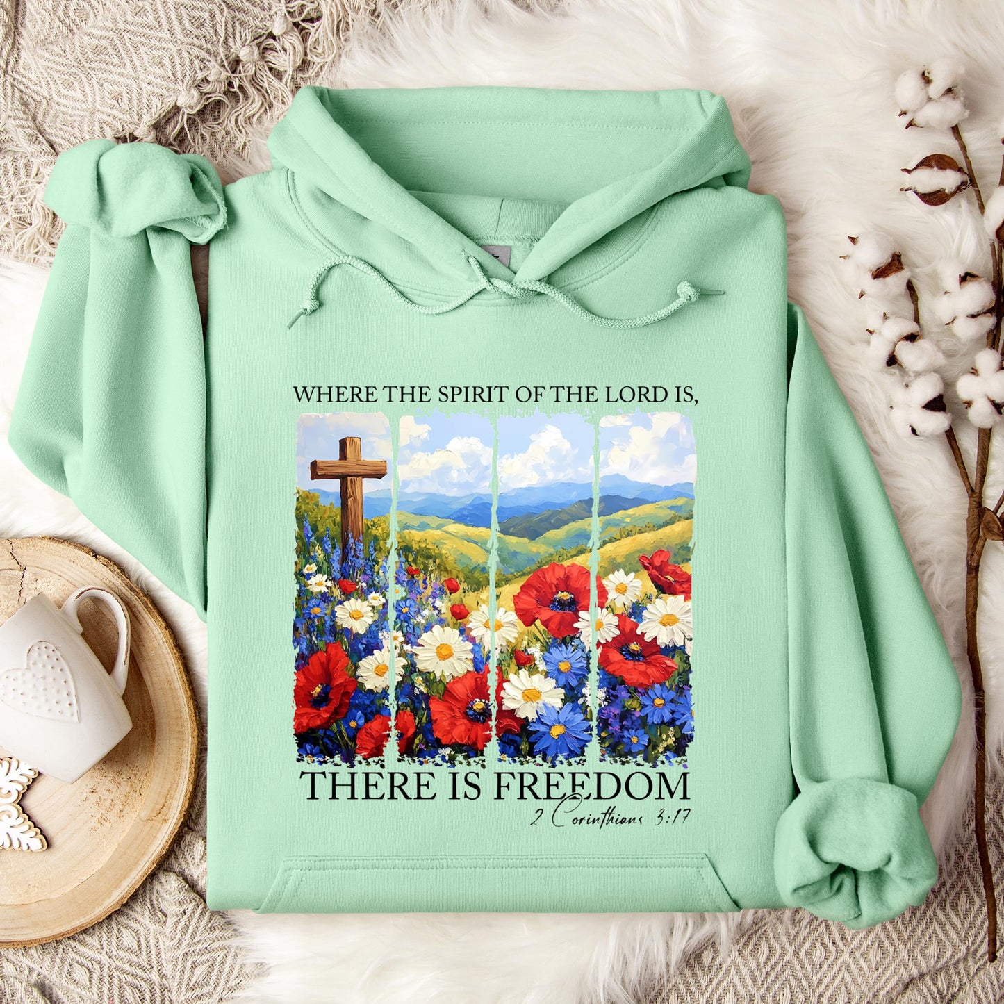 There Is Freedom 2 Corinthians 3.17 Hoodie