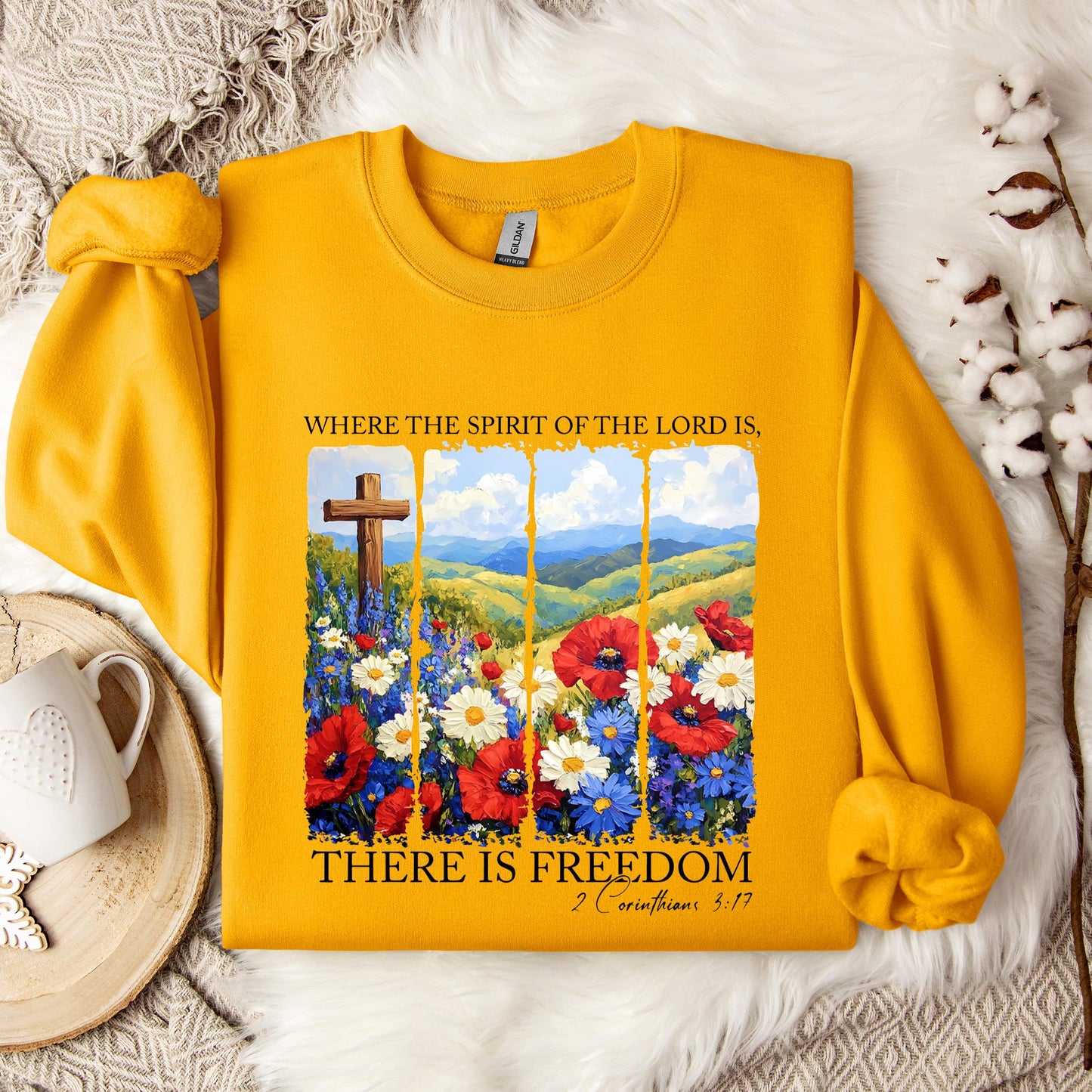 There Is Freedom 2 Corinthians 3.17 Sweatshirt