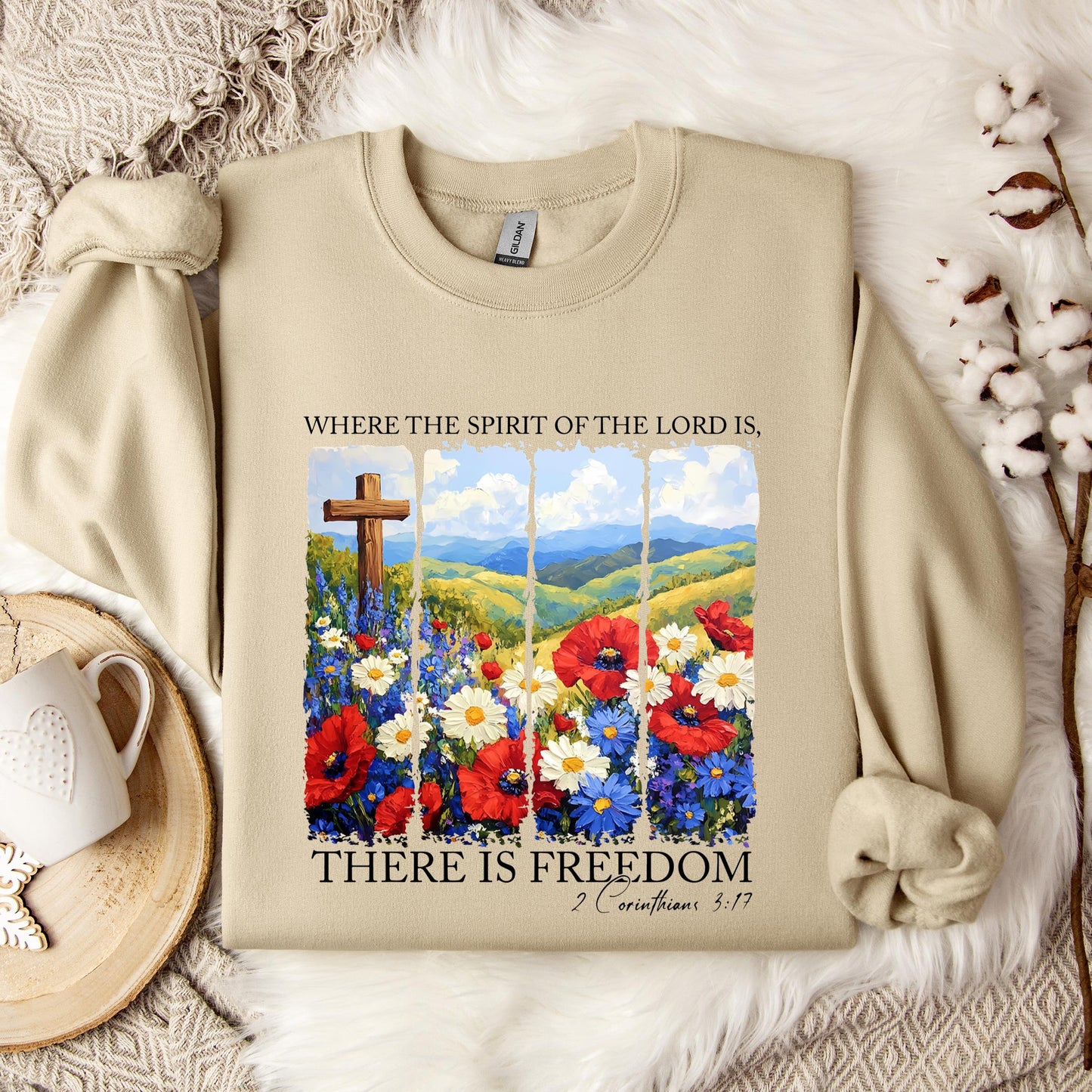 There Is Freedom 2 Corinthians 3.17 Sweatshirt