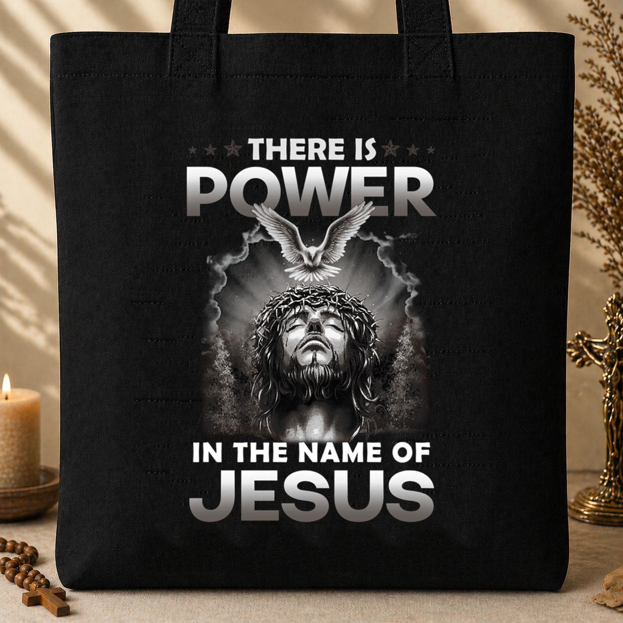 There Is Power In The Name Of Jesus 04 Tote Bag