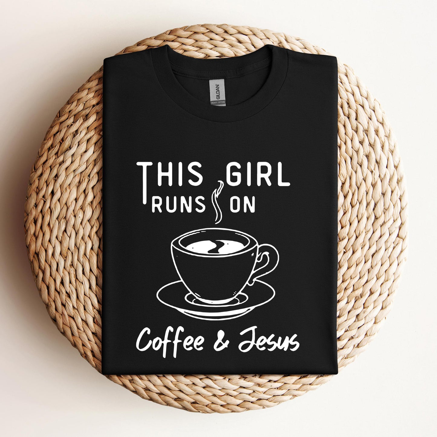 This Girl Runs On Coffee & Jesus