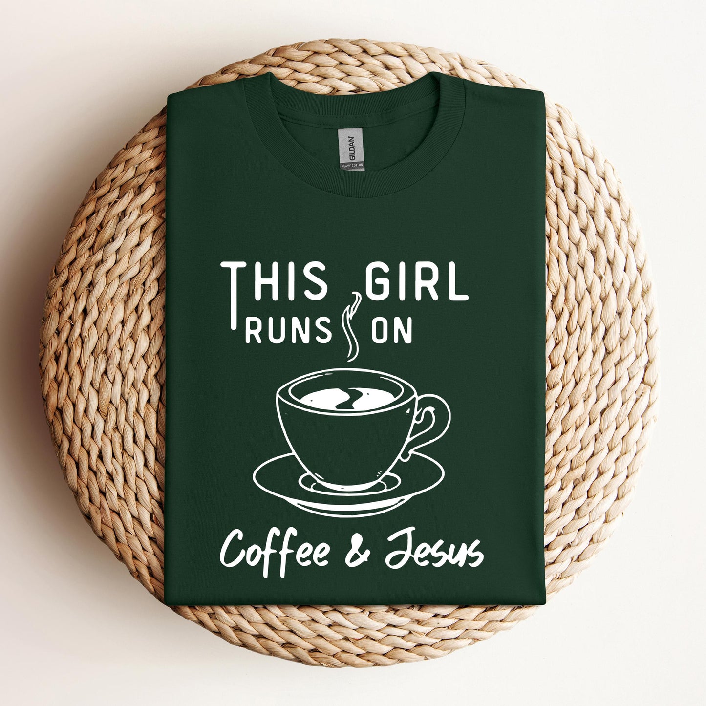 This Girl Runs On Coffee & Jesus