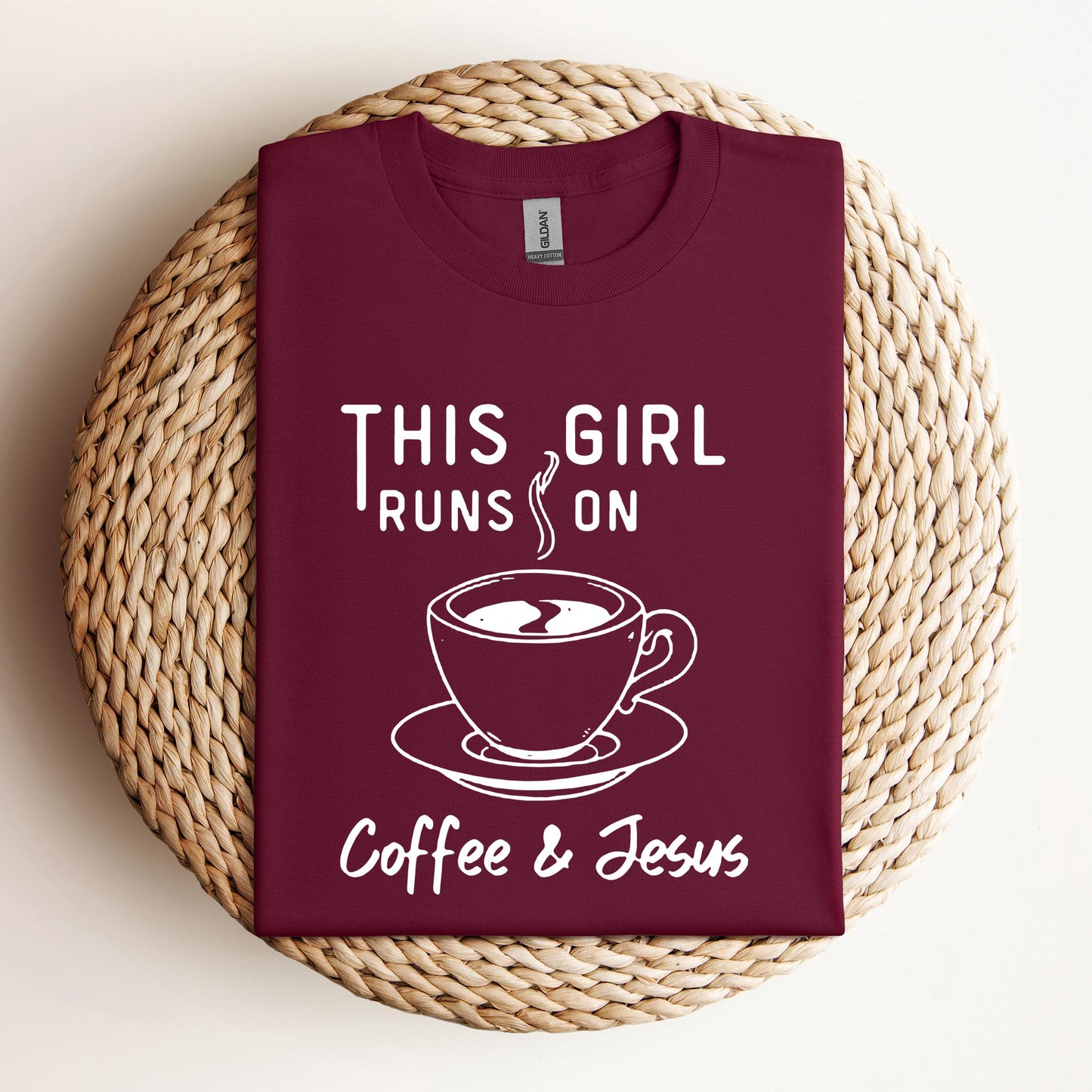 This Girl Runs On Coffee & Jesus