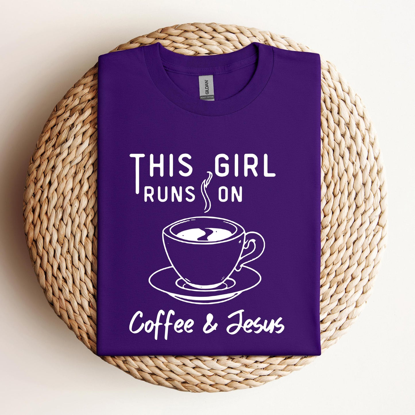 This Girl Runs On Coffee & Jesus