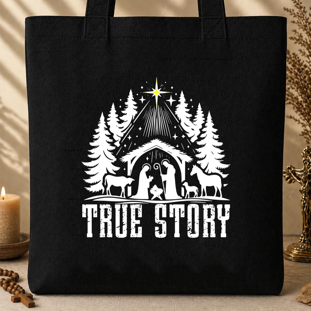 True Story Nativity 04 Tote Bag
