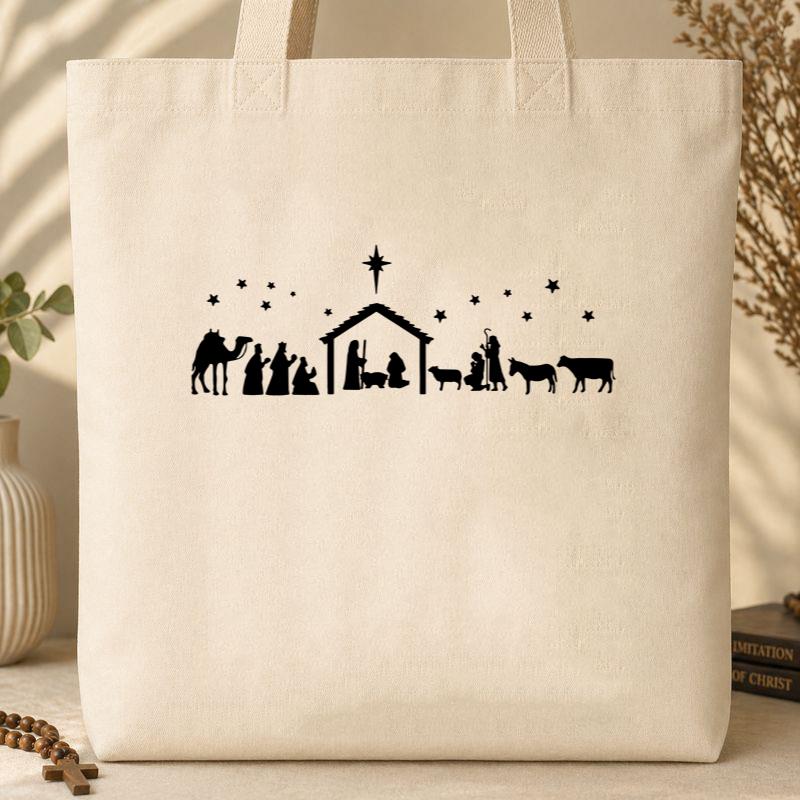 True Story Nativity Tote Bag
