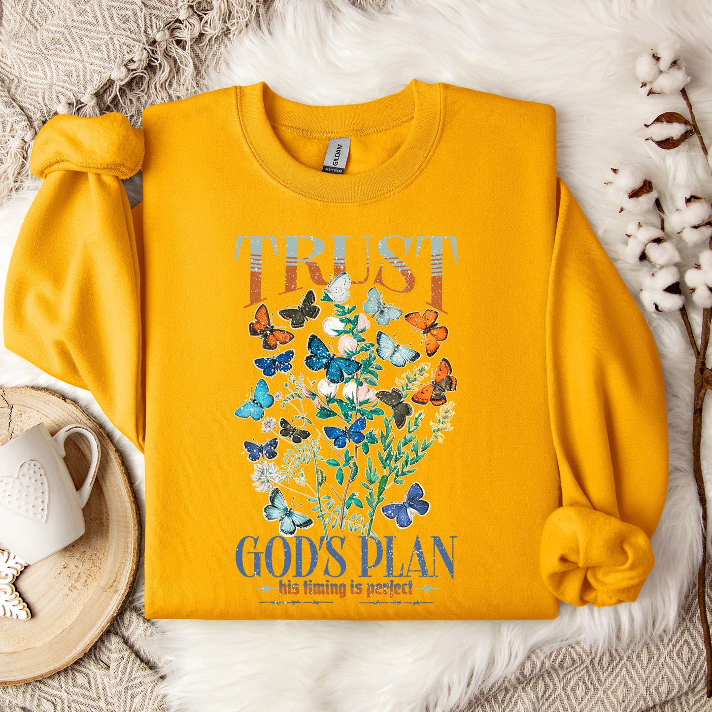 Trust God's Plane His Timing Is Perfect Sweatshirt