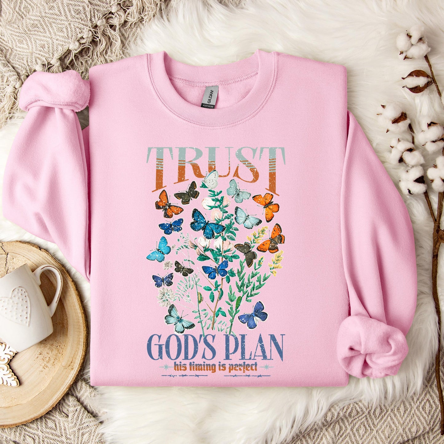 Trust God's Plane His Timing Is Perfect Sweatshirt
