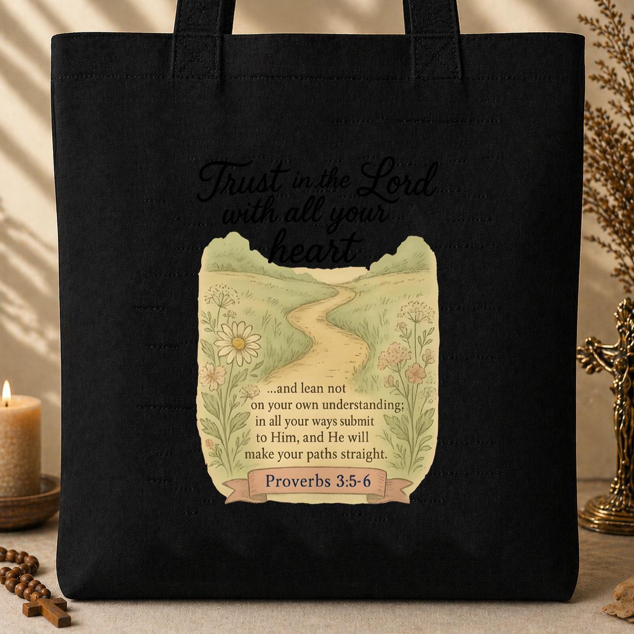Trust In The Lord With All Your Heart 02 Tote Bag