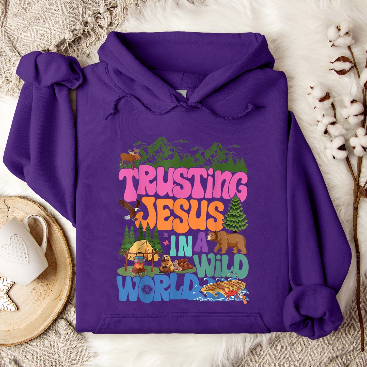 Trusting Jesus In A Wild World Hoodie