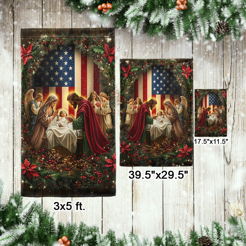 Nativity Of Jesus Christmas Garden Flag 3-Day Shipping