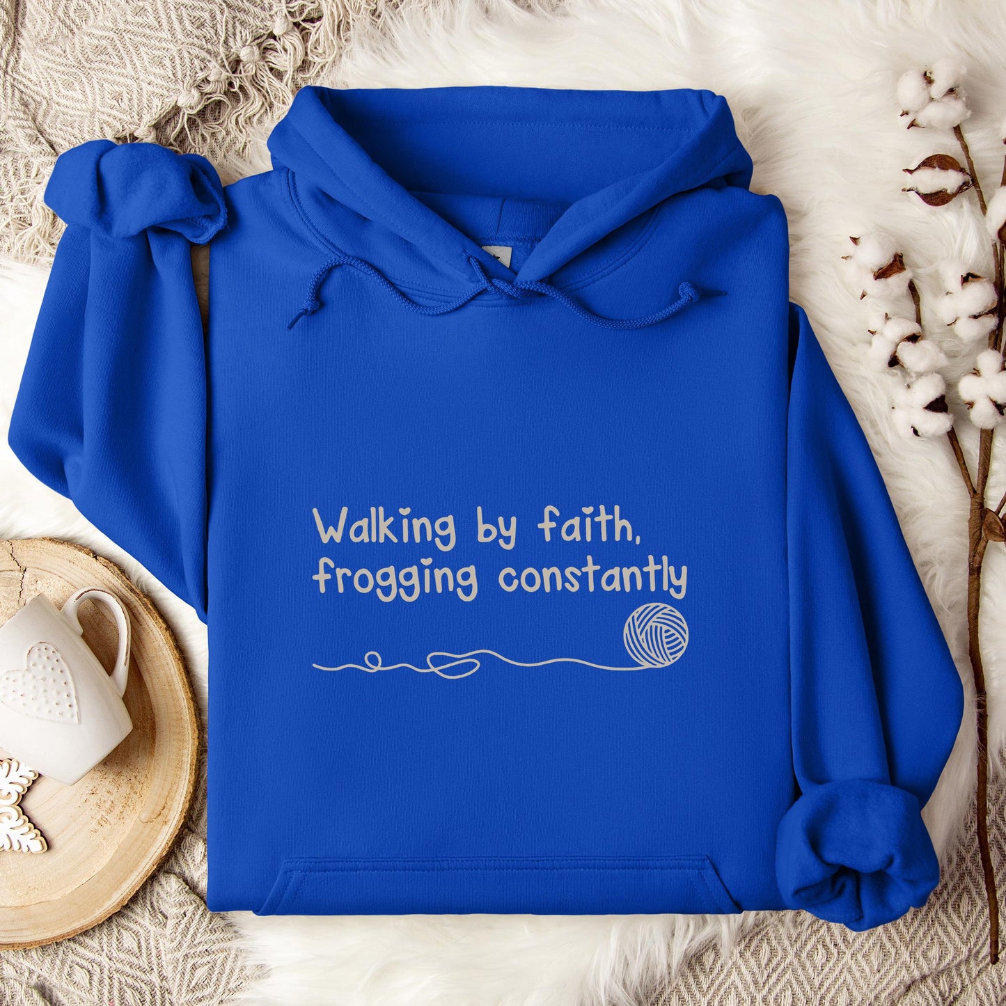 Walking By Faith Frogging Constantly Hoodie
