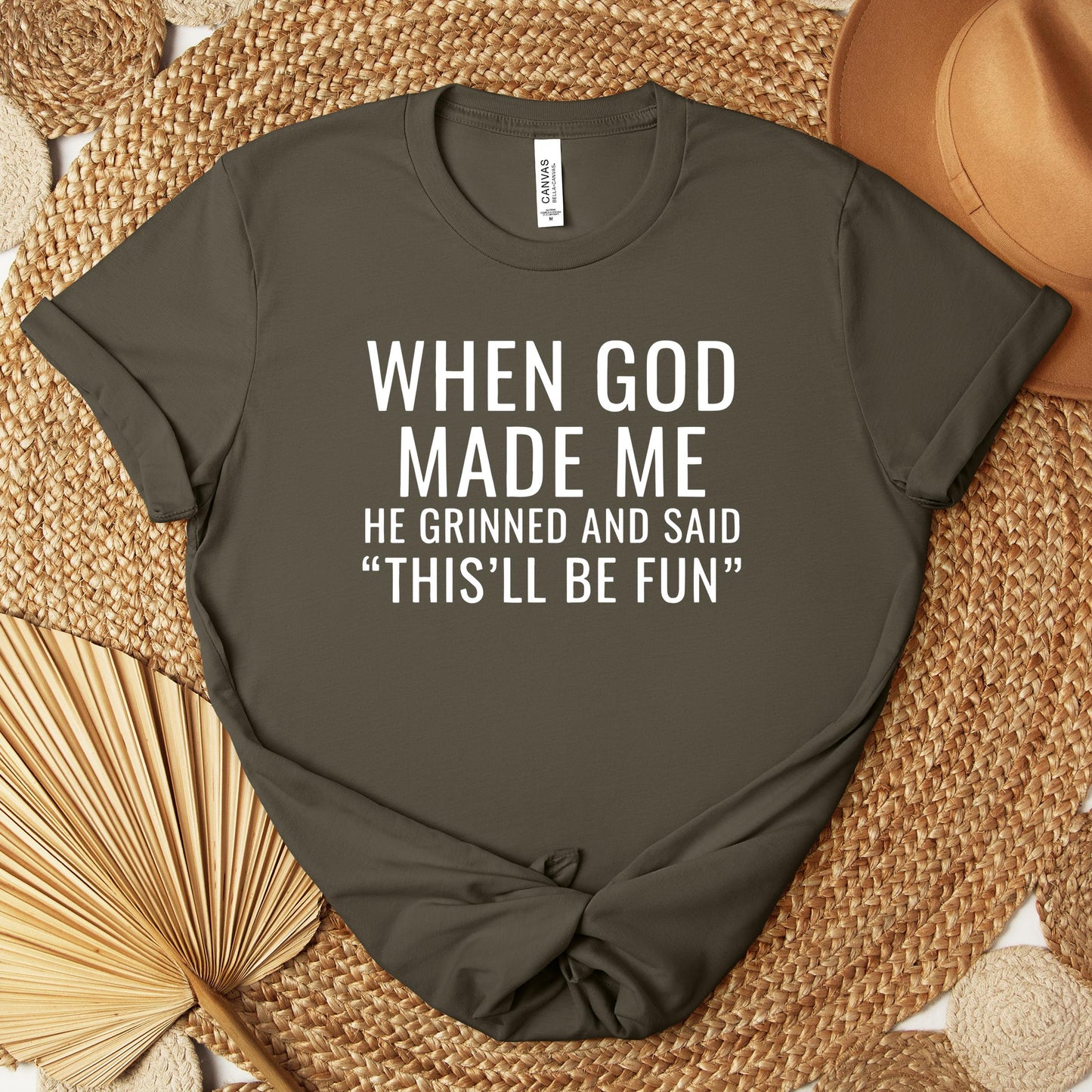 When God Made Me He Grinned And Said This'll Be Fun 12 Premium T-shirt