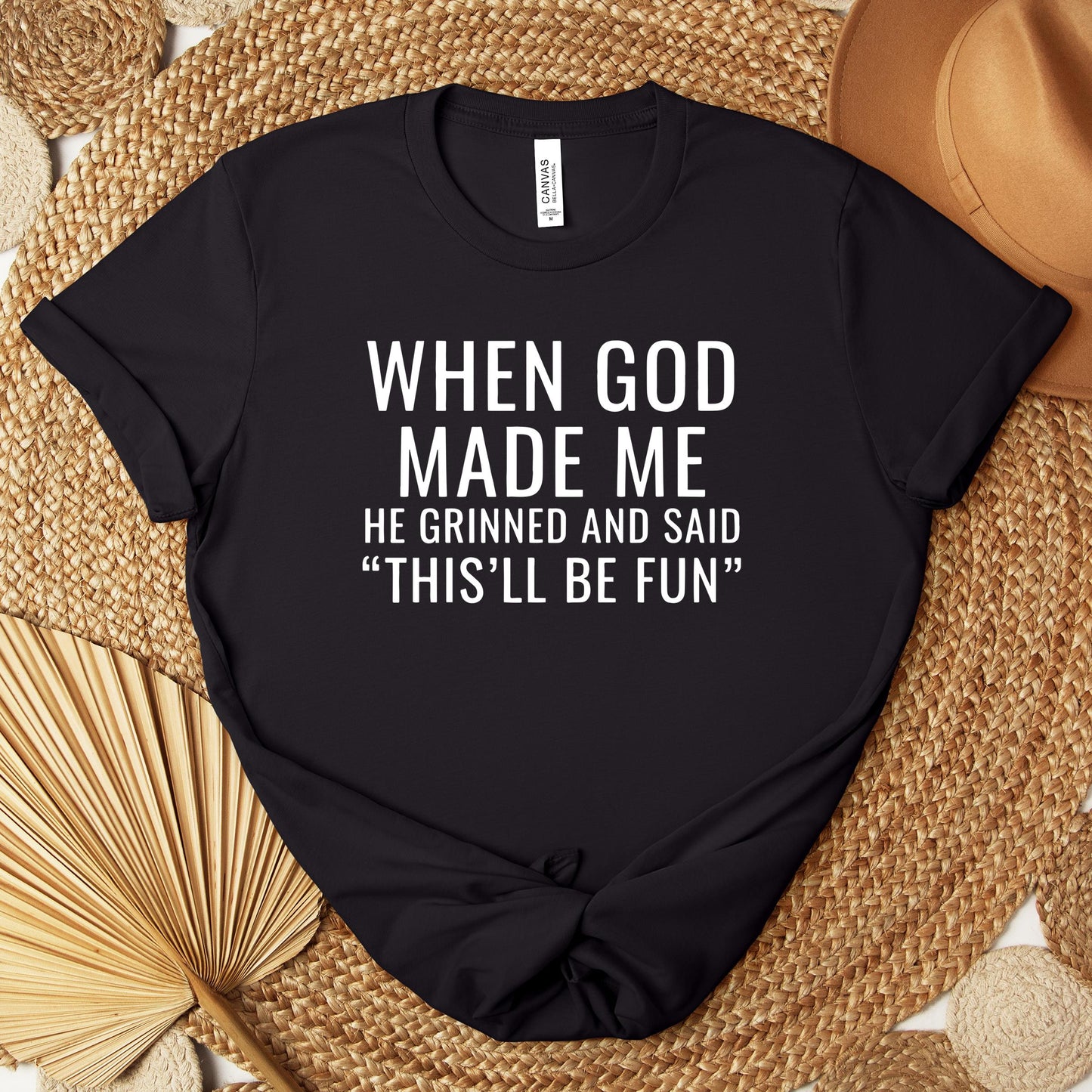 When God Made Me He Grinned And Said This'll Be Fun 12 Premium T-shirt
